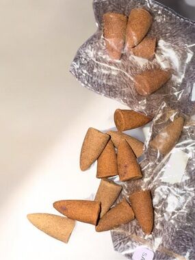 Natural Brown Incense Cones - Pack of Mini Cones
